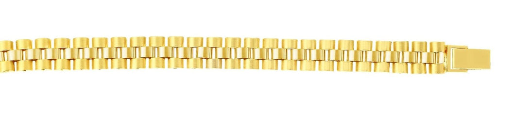 14K Yellow Gold 9.3mm Railroad Link Chain 8.5