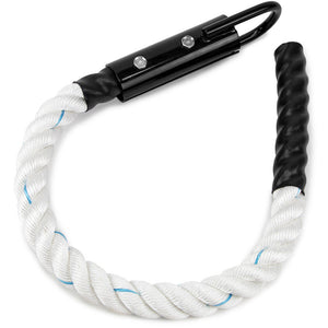 Crown Sporting Goods Braided 1.5" Thick Gym Climbing Rope with Metal Eyehook