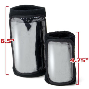 Crown Sporting Goods 3-Panel Football Quarterback Playbook Wristband, 6.5" Large