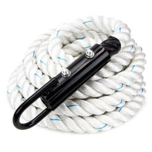 Load image into Gallery viewer, Crown Sporting Goods Braided 1.5&quot; Thick Gym Climbing Rope with Metal Eyehook
