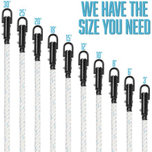 Load image into Gallery viewer, Crown Sporting Goods Braided 1.5&quot; Thick Gym Climbing Rope with Metal Eyehook
