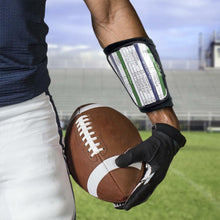 Load image into Gallery viewer, Crown Sporting Goods 3-Panel Football Quarterback Playbook Wristband, 6.5&quot; Large
